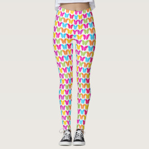Legging Botão Borboletas arco-íris