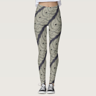 Legging Botões de cinza Púrpura Padrão de Fundo