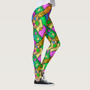 Legging Botões e títulos do Dia das Bruxas