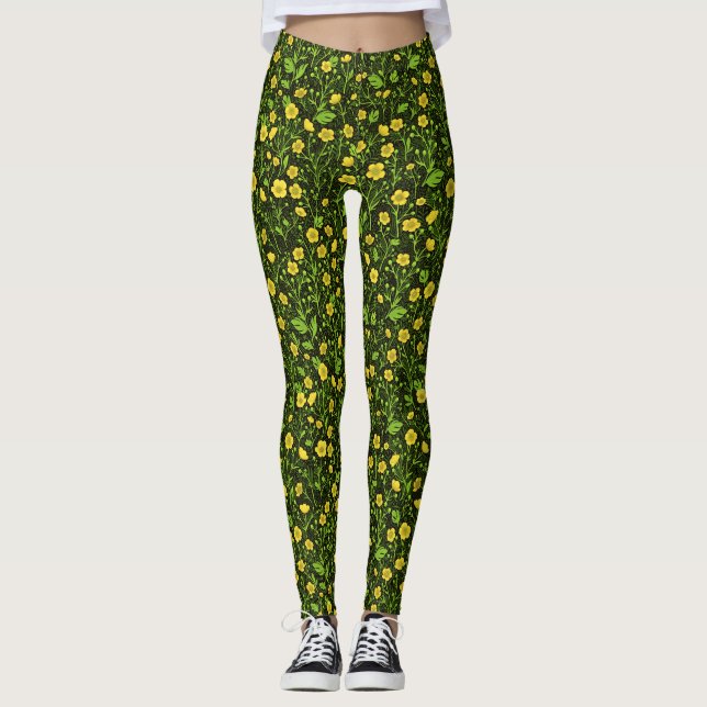 Legging Botões em preto (Frente)
