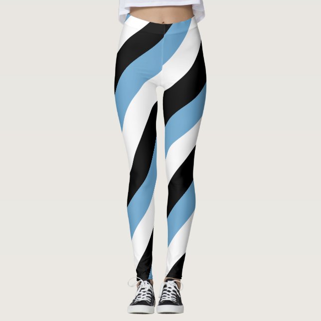 Legging Botsuana - Cores de Bandeira Nacionais Strik Diago (Frente)
