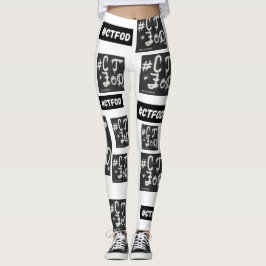 Legging Branca B&W #Pintor de jornal CTFOD