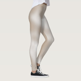 Legging Branca de Sombreado Clássica de Areia Adorável