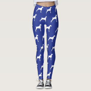 LEGGING BRANCO & AZUL DA SILHUETA GRÁFICA DE