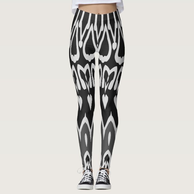 Legging Branco preto moderno clássico "Ratti_Creative_Arts (Frente)