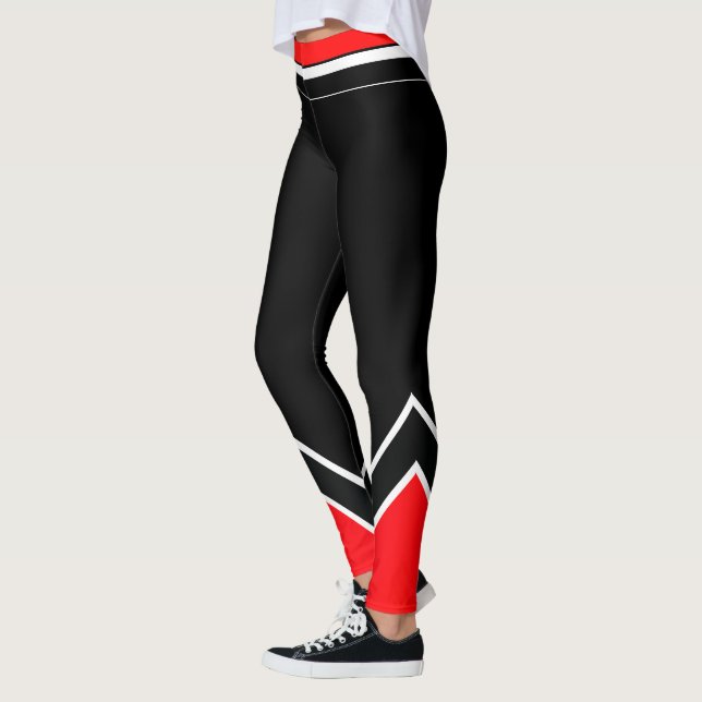 Legging Branco vermelho e preto (Esquerda)