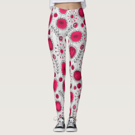 Legging Brancos brancos, brancos, brancos, flores nome flo