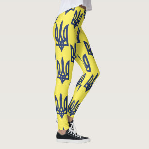Legging Brasão de Trident Tryzub Ucrânia do ucraniano