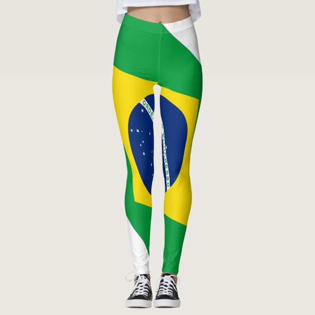 Legging Brasil: Bandeiras (Frente)