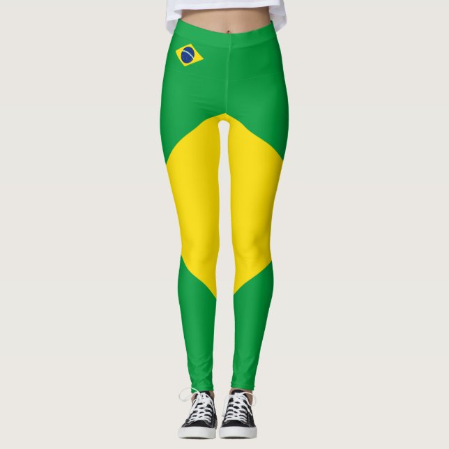 Legging Brasil: Bandeiras (Frente)