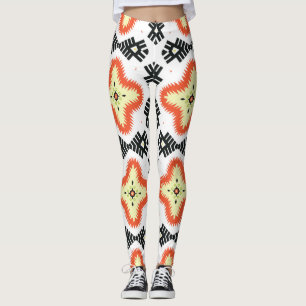 Legging Bright Carpet: Ornamento Etnico Aztec
