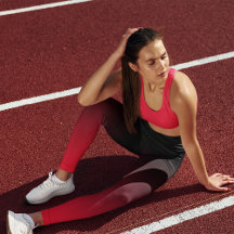 Bright Red and Black Ombre