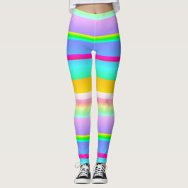 Legging Bright vibrant striped