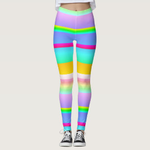 Legging Bright vibrant striped