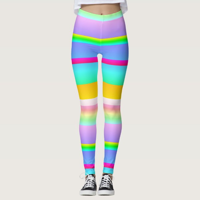 Legging Bright vibrant striped (Frente)