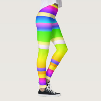Legging Bright vibrant striped