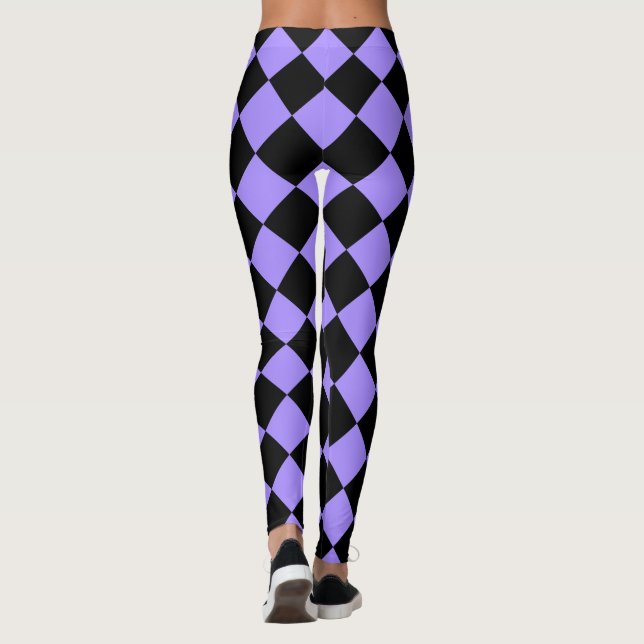 Legging Bright Violet Harlequin (Verso)