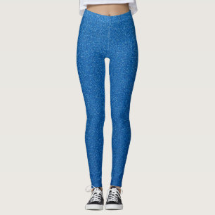 Legging Brilhante Azul, Esparto, Fundo Da Brilhante