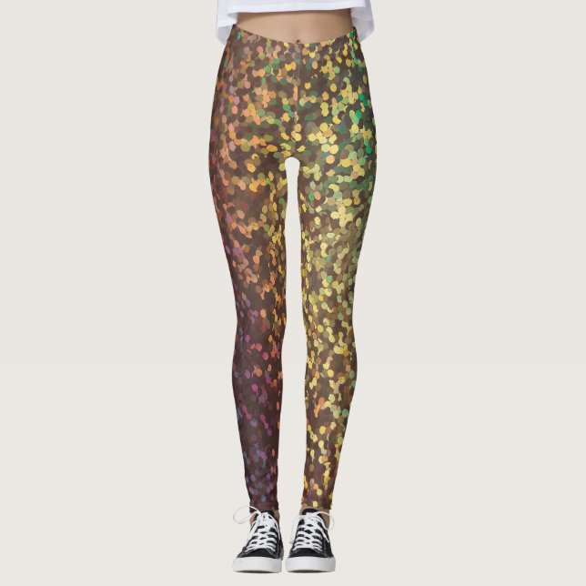 Legging Brilhante, confete, multicolor (Frente)