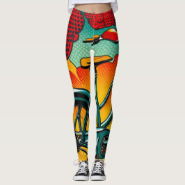 Legging Brilhante de Bicicleta