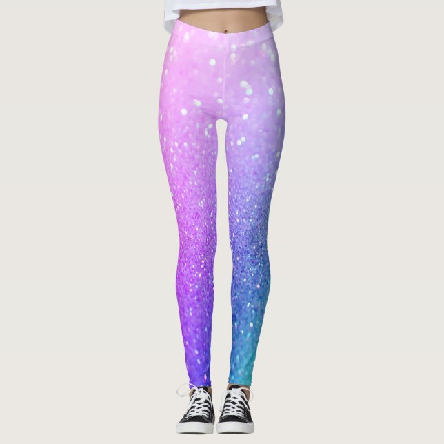Legging Brilhante de Pastel de Ombre (Frente)