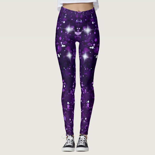 Legging Brilhante Roxo (Frente)