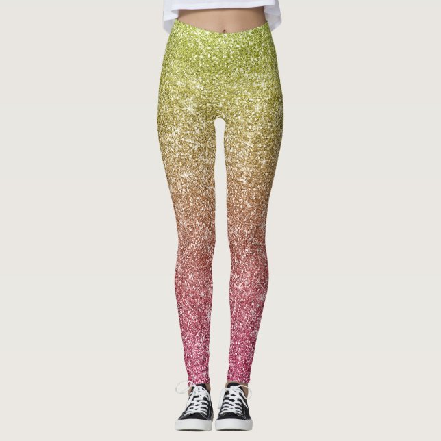 Legging Brilho de Arco-íris  (Frente)