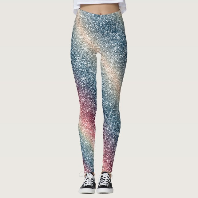 Legging Brilho de Arco-íris  (Frente)