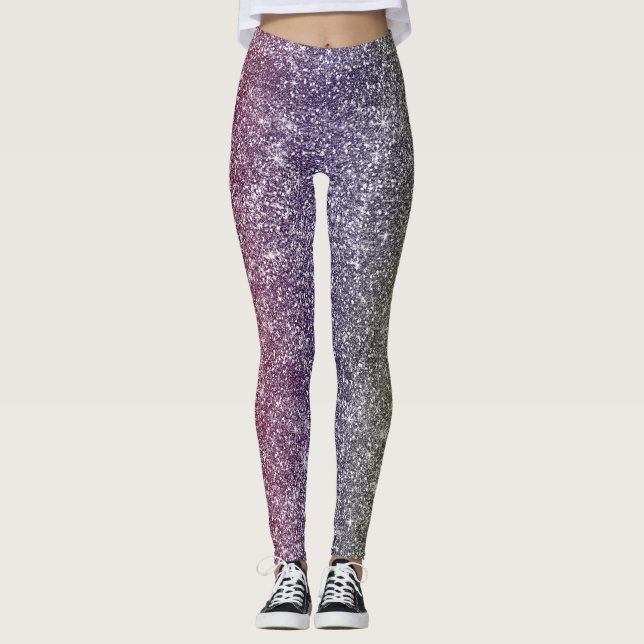 Legging Brilho de Arco-íris  (Frente)