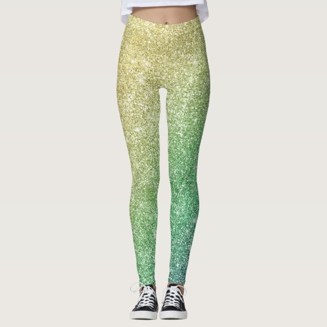 Legging Brilho de Arco-íris  (Frente)