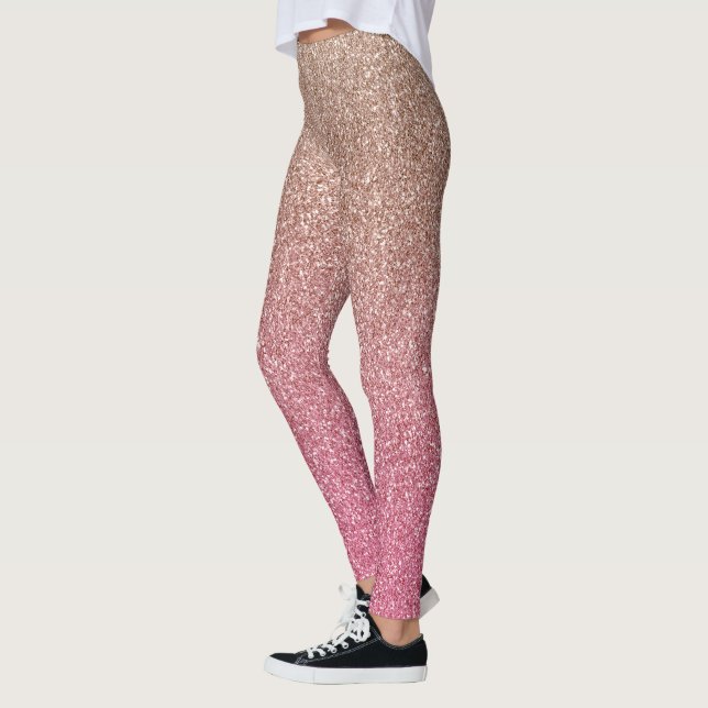 Legging Brilho de Bronze cor-de-rosa (Esquerda)