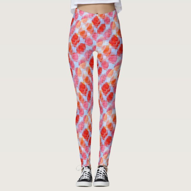 Legging Brilho do fundo da textura do design (Frente)