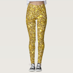Legging brilho do ouro