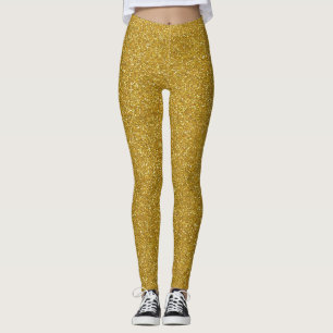 Legging Brilho Dourado do feriado All Over