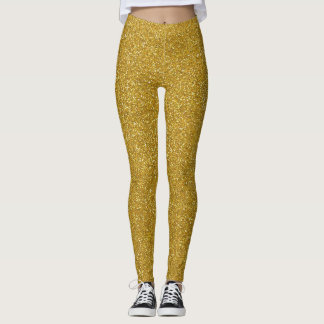 Legging Brilho Dourado do feriado All Over