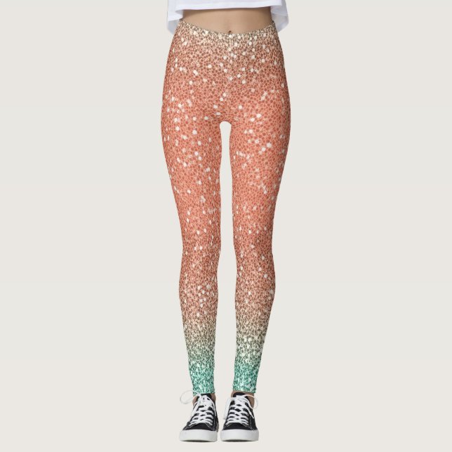 Legging Brilho dourado glamour (Frente)