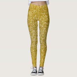 Legging Brilho dourado glamouroso