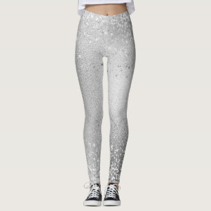 Legging Brilho Glitter Cinza