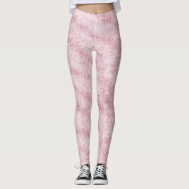 Legging Brilho Rosa Bege Brilho Faísca