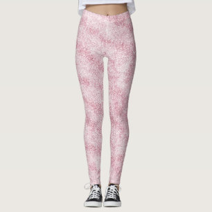 Legging Brilho Rosa Bege Brilho Faísca