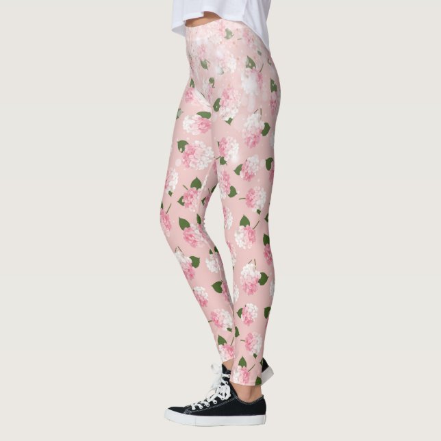 Legging Brilho Rosa Flores do Jardim Vintage (Esquerda)