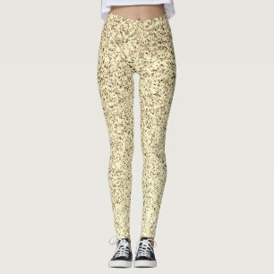 Legging Brilho suave de luz dourada