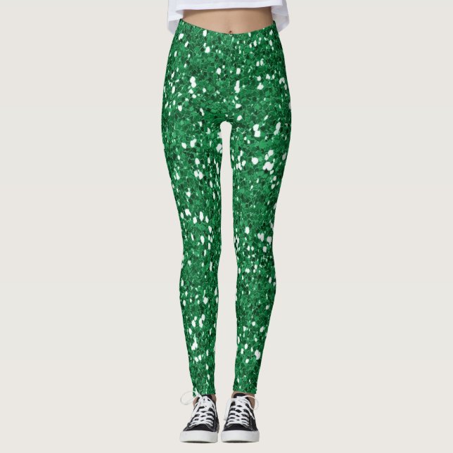 Legging Brilho verde (Frente)
