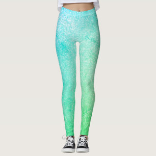 Legging Brilho verde azul