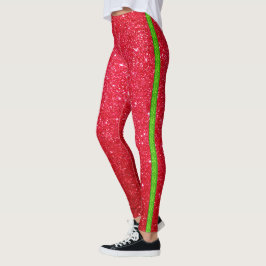 Legging Brilho verde-claro e legal