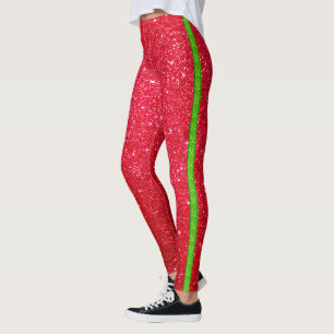 Legging Brilho verde-claro e legal