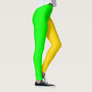 Legging Brite Green e Yellow Dourado Bold