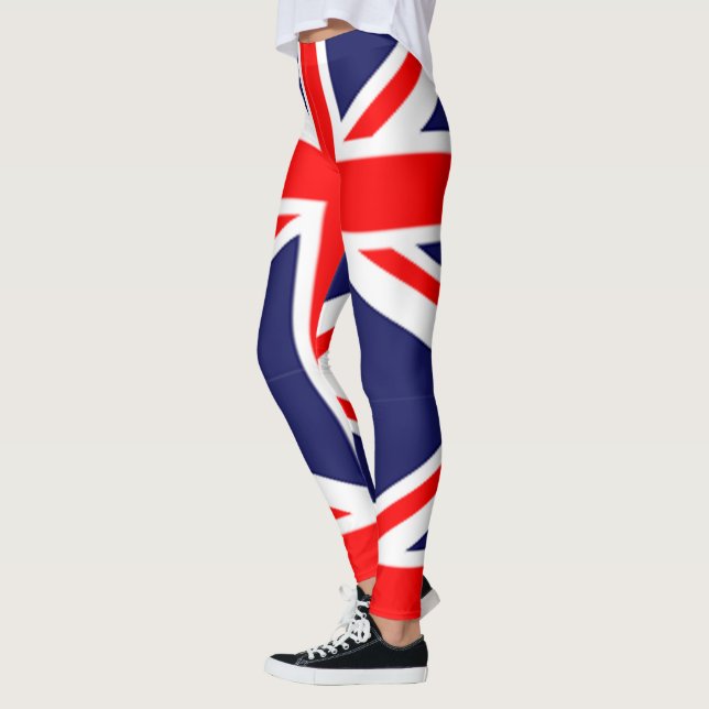 Legging British England Red Blue White Union Jack UK Flag (Esquerda)