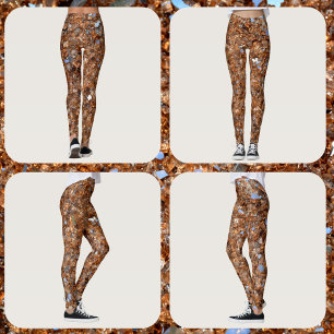 Legging Bronze Glitzy Golden Brilho Glam