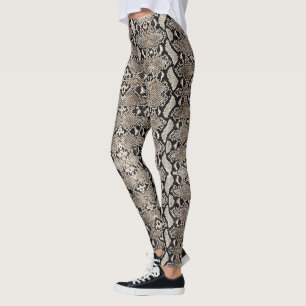 Legging Bronze Python Snakeskin